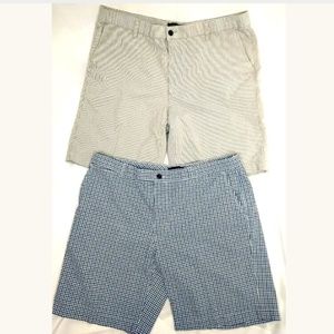 2 Pairs Shorts Bundle Lot 40 Plaid N Stripes men's
